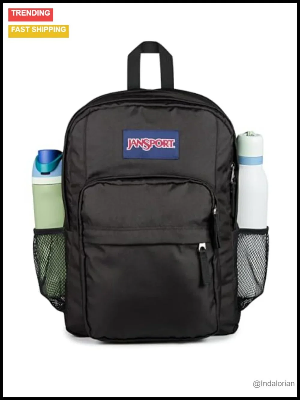 Laptop Backpack with Water Bottle Pockets - School Travel Work